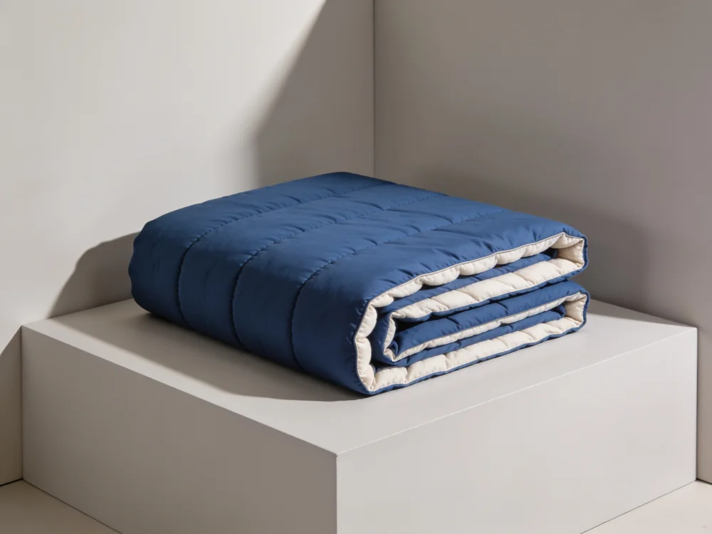 Channel cotton quilt — 100% cotton shell; 100% cotton fill; channel quilting