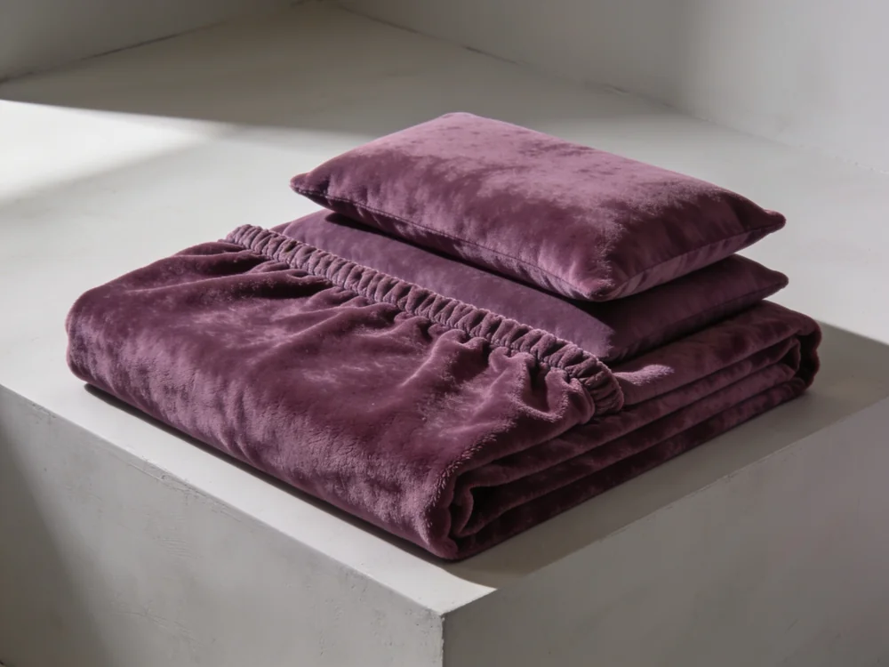 Brushed flannel sheet set — 100% cotton, brushed flannel weave